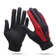 Men's Non-Slip Touchscreen Silicone Riding Gloves - Windproof, Full Finger