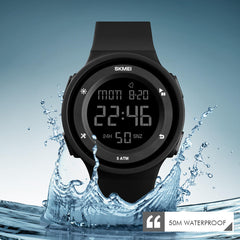 Fashion Silicone Waterproof LED Outdoor Sport Digital Watch