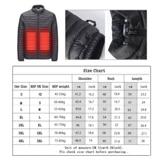 USB Heated Winter Jacket Vest - Electric Warm Puffer Coat