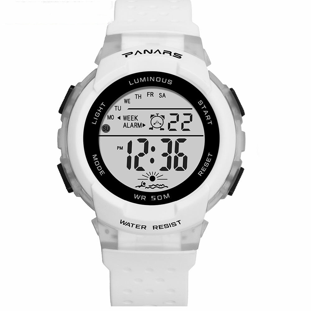 Sport Colorful Children Watch 5ATM Waterproof Luminous Display Student Digital Watch