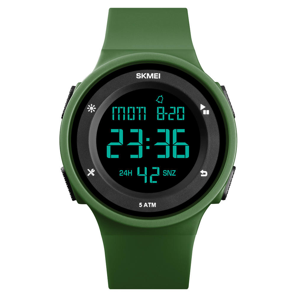 Fashion Silicone Waterproof LED Outdoor Sport Digital Watch