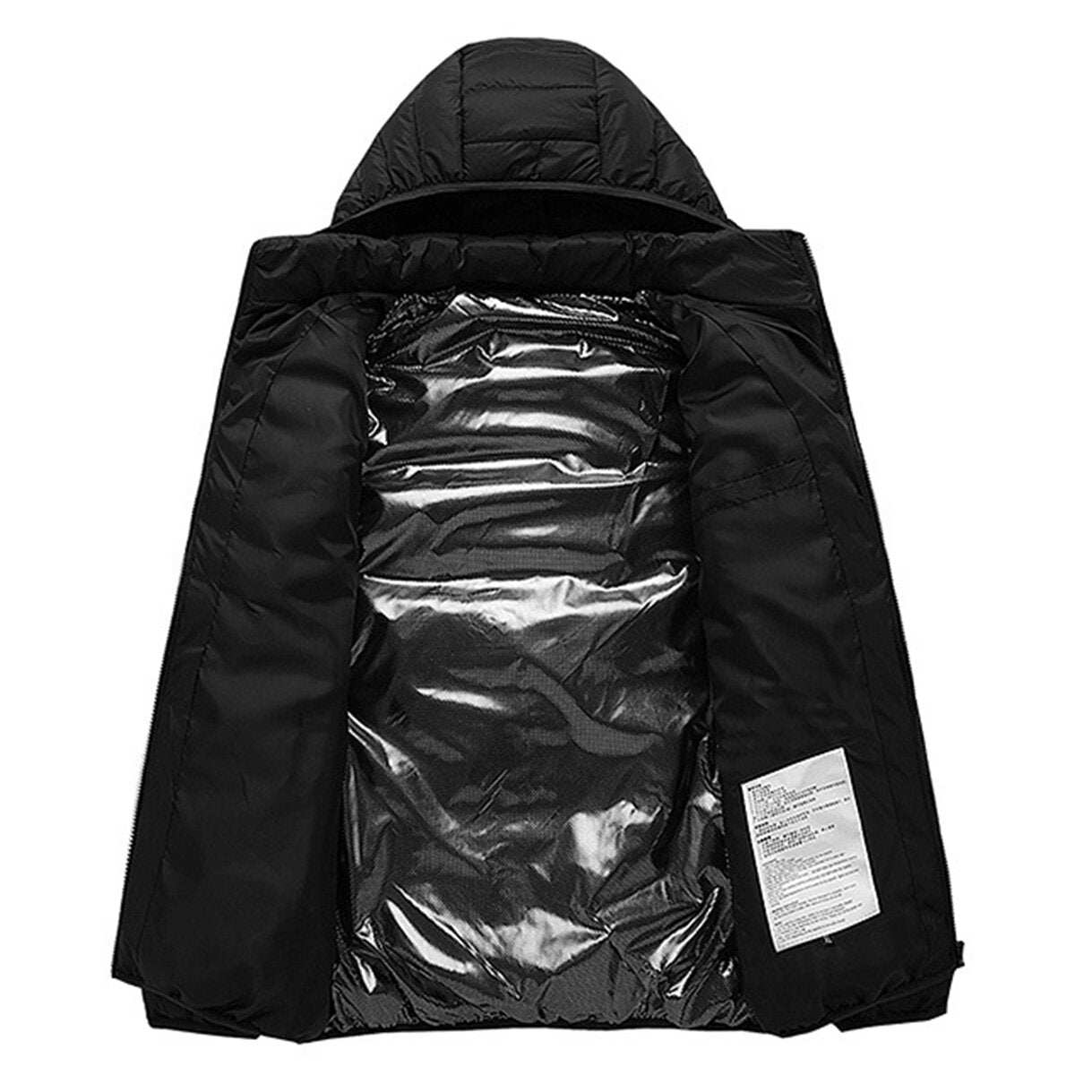 USB Heated Vest Jacket with 4 Heating Zones, 3 Temperature Levels, Warm Electric Coat