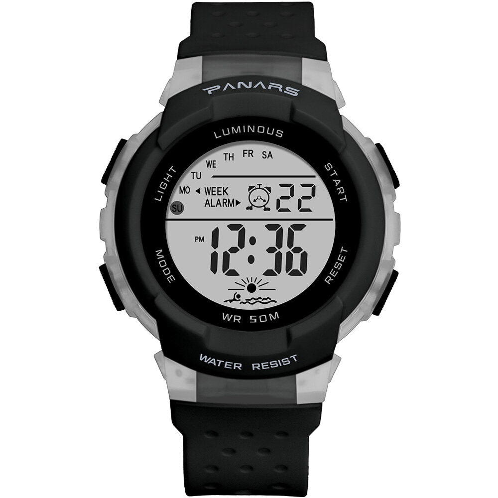 Sport Colorful Children Watch 5ATM Waterproof Luminous Display Student Digital Watch