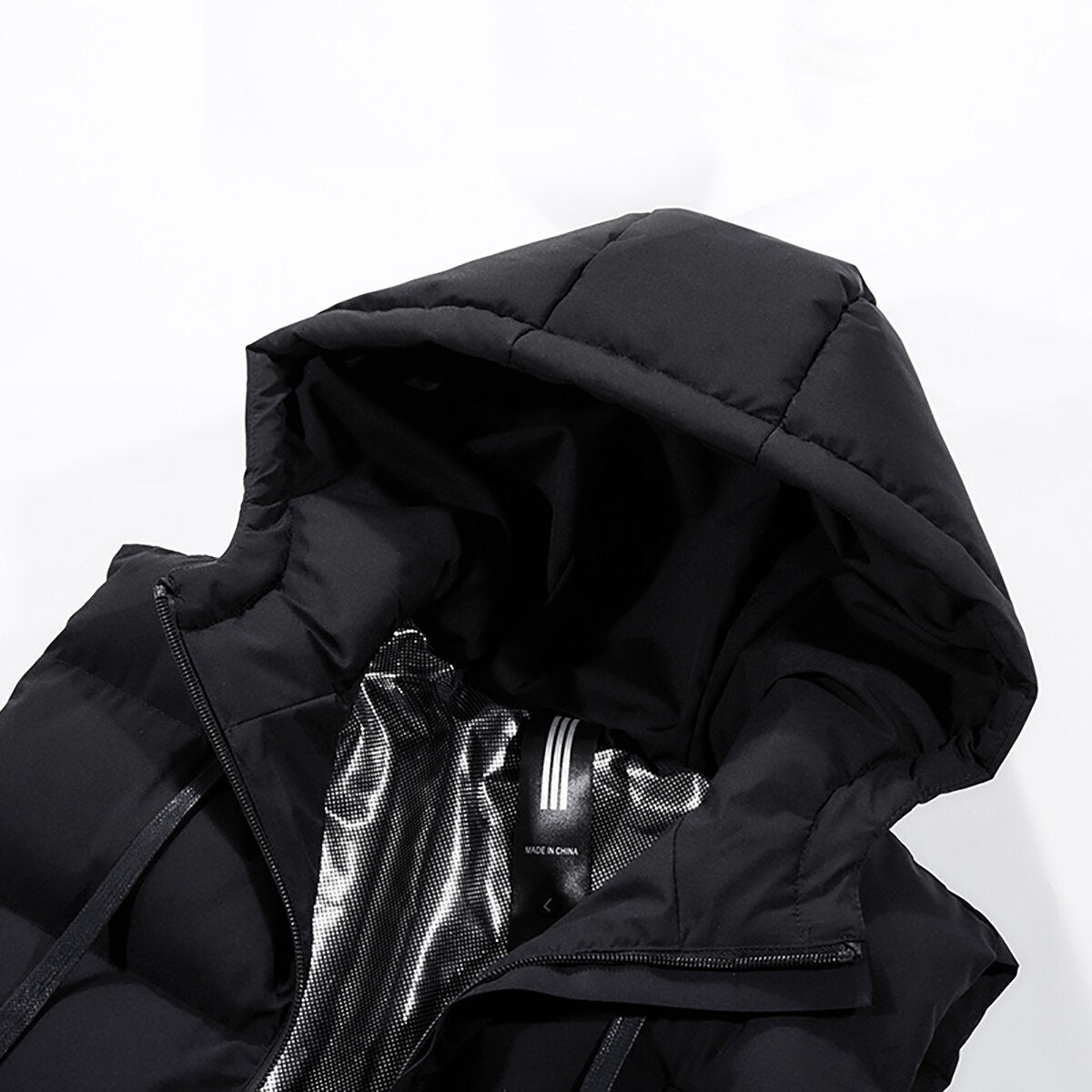 Men USB Heated Winter Jacket with Hood - Electric Warm Coat