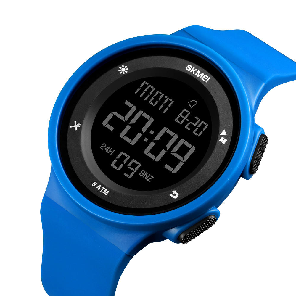 Fashion Silicone Waterproof LED Outdoor Sport Digital Watch