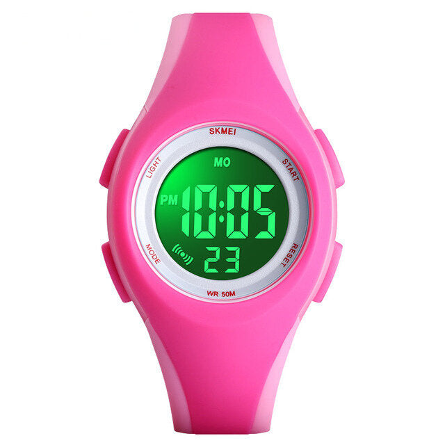 Luminous 50M Waterproof Alarm Chrono Calendar Stop Watch Children Digital Watch