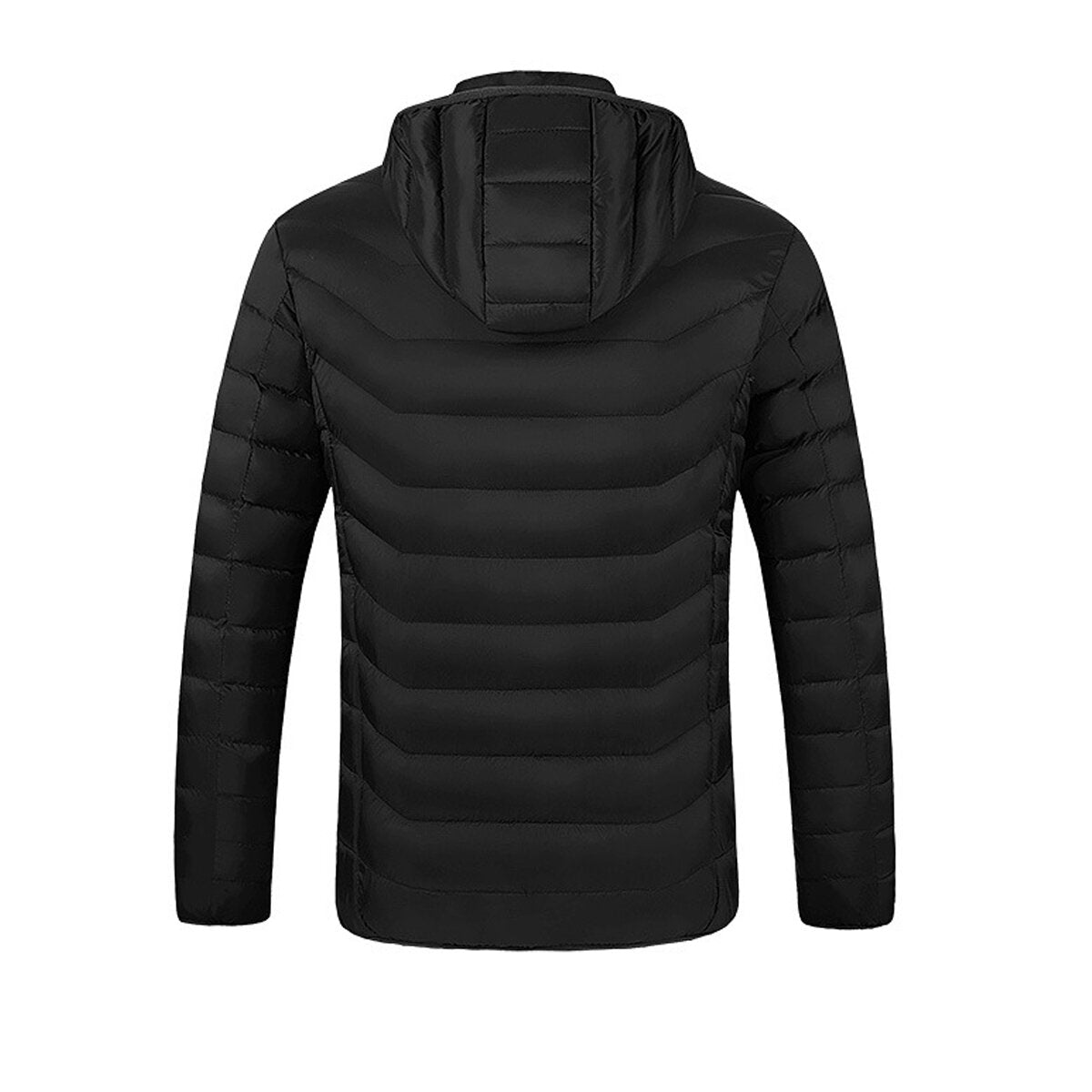 Unisex USB Heated Jacket with 8 Zones - Winter Warm Hooded Coat