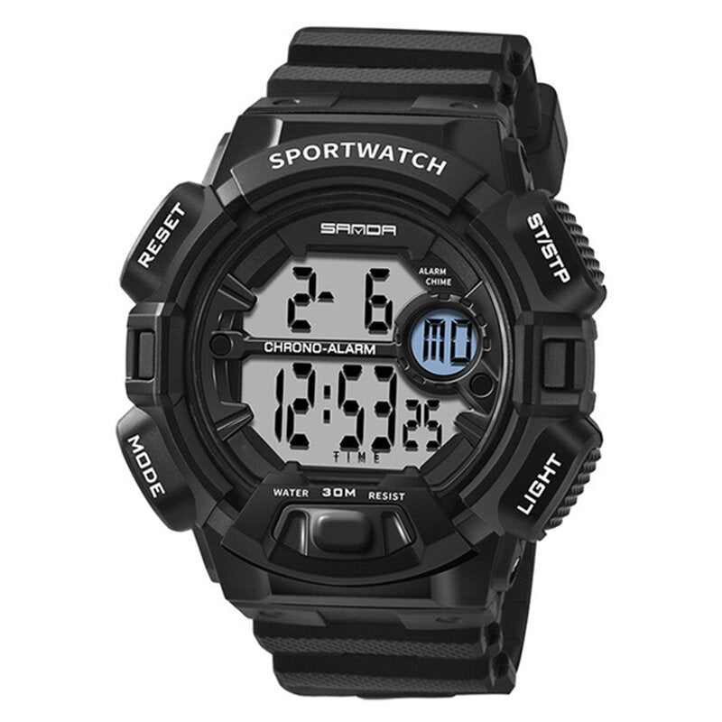 Digital Watch Luminous Display Calendar Alarm Stopwatch Watch Outdoor Sport Watch