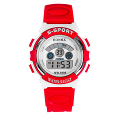 Children Watch Date Week Display Multi-function Kids Sport Three-eye Digital Watch