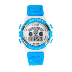 Children Watch Date Week Display Multi-function Kids Sport Three-eye Digital Watch