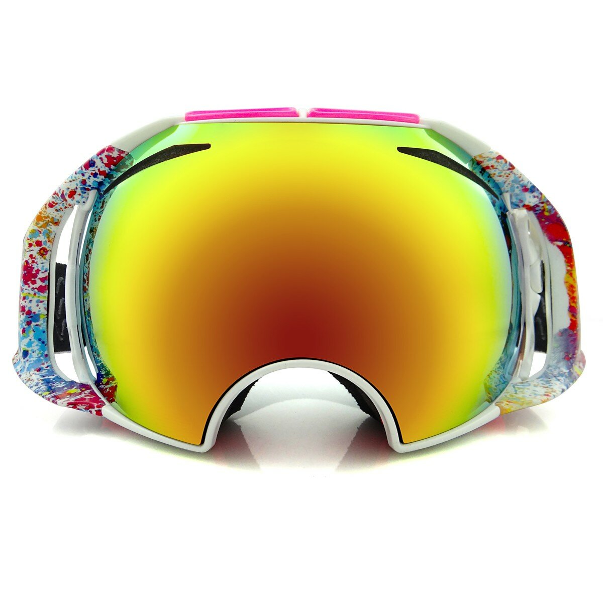 Ski Goggles Double Permanent Anti-Gog Lens Motorcycle Wind Snow Glasses