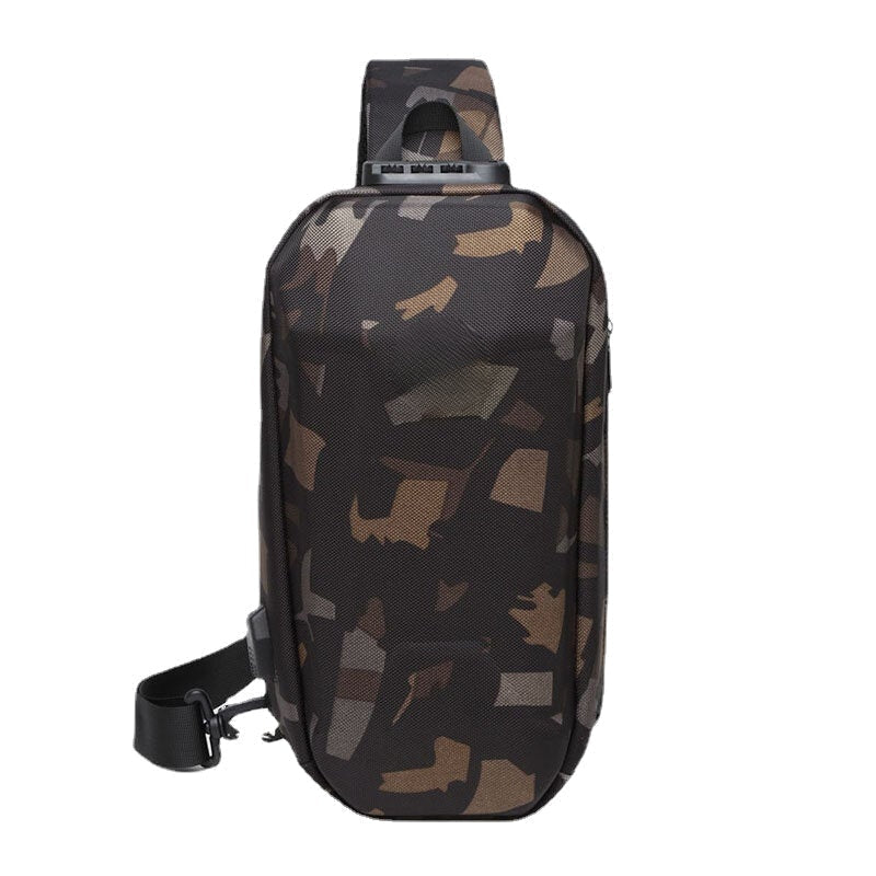 Men's Anti-theft Waterproof USB Charging Crossbody Sling Bag