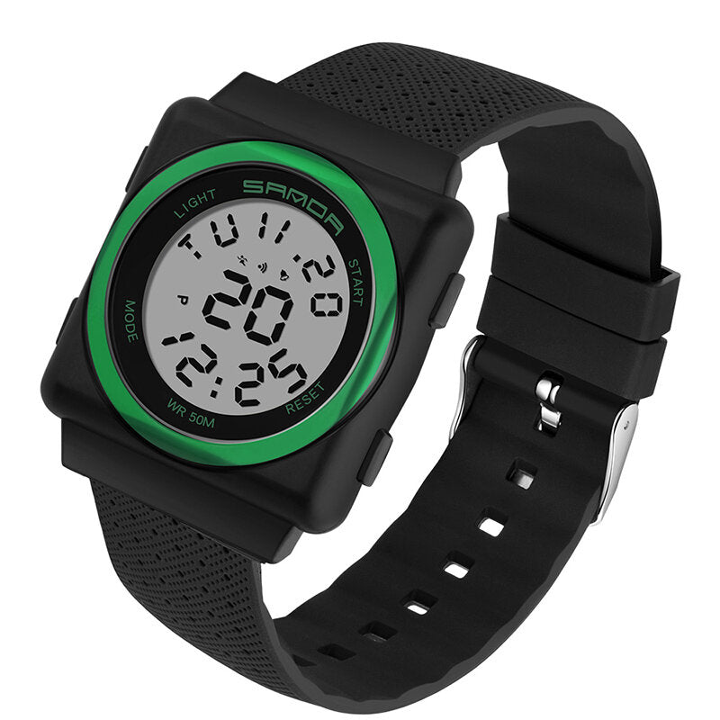 Cool Sport Watch Shockproof Luminous Display Fashion 50m Waterproof Digital Watch