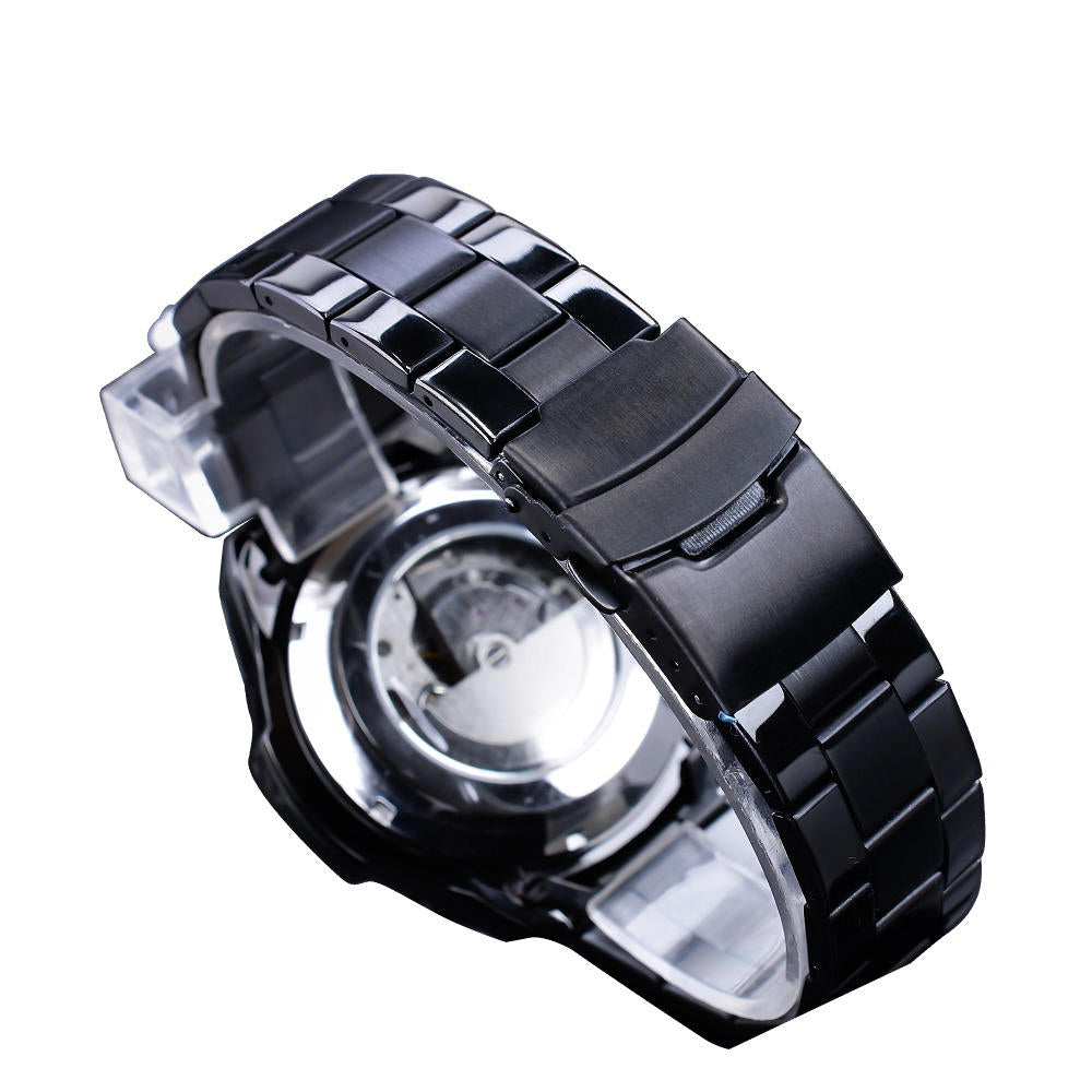 Fashion Men Watch Luminous Week Month Display Automatic Mechanical Watch