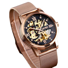 Fashion Automatic Men Watch Waterproof Luminous Display Gear Hollow Art Dial Mechanical Watch