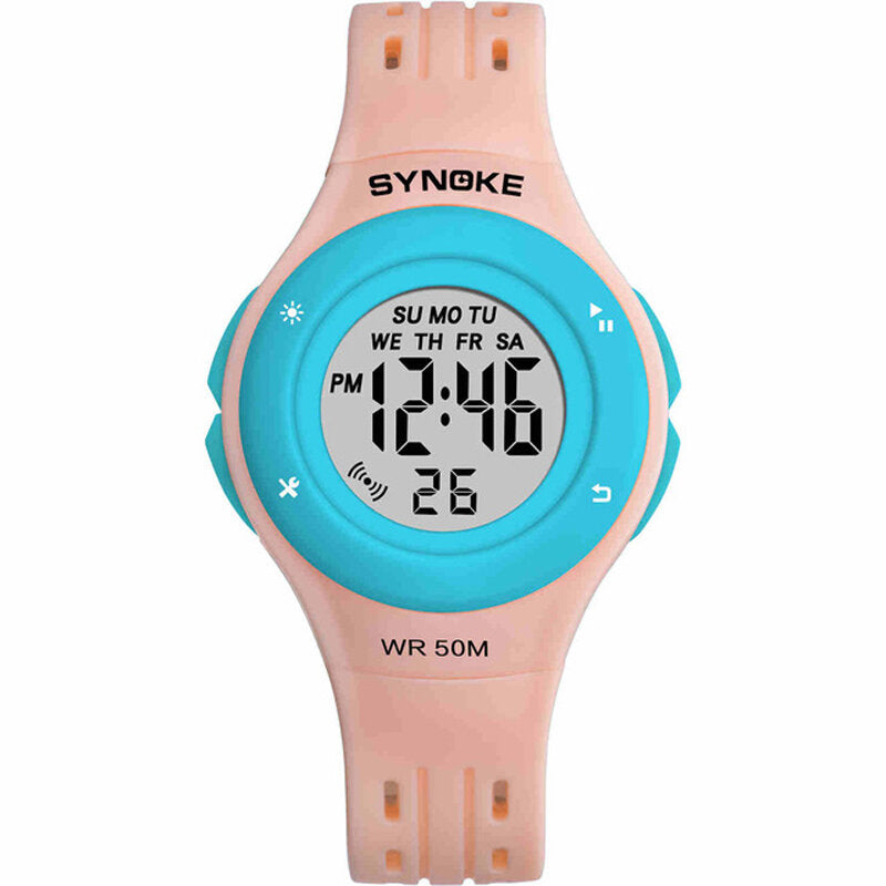 Sport Kids Watch Luminous Week Display Chronograph Alarm Waterproof LED Children Digital Watch