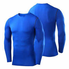 Mens Riding Sports Gear GYM Wear Under Base Layer Long Sleeve T-Shirt