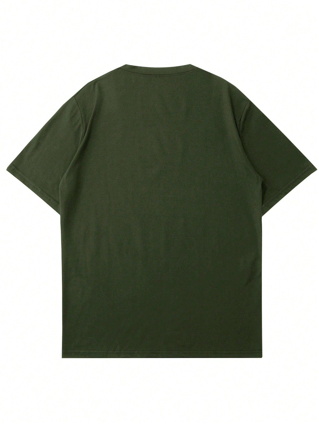 Men's Casual Summer Slogan T-Shirt, Cross Print, Round Neck, Short Sleeve