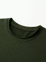 Men's Casual Summer Slogan T-Shirt, Cross Print, Round Neck, Short Sleeve