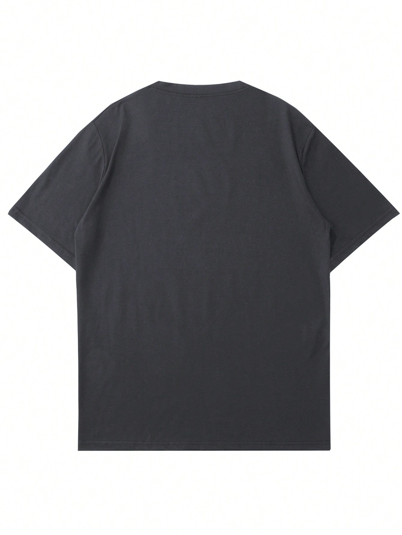Men's Casual Seagull Print Crew Neck T-Shirt, Short Sleeve, Stretch Fabric
