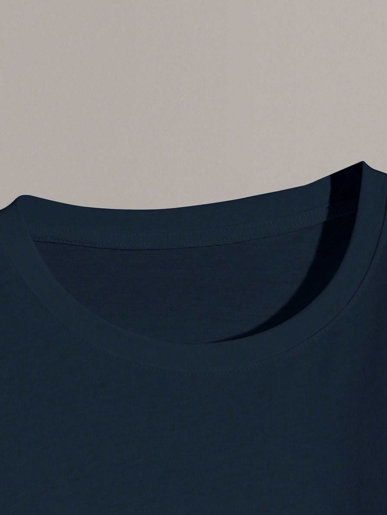 Men's Casual Round Neck T-Shirt, Letter Print, Half Sleeve, Regular Fit