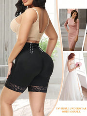 4 Bones Slimming Shapewear Shorts for Women - Tummy Control & Butt Lifter