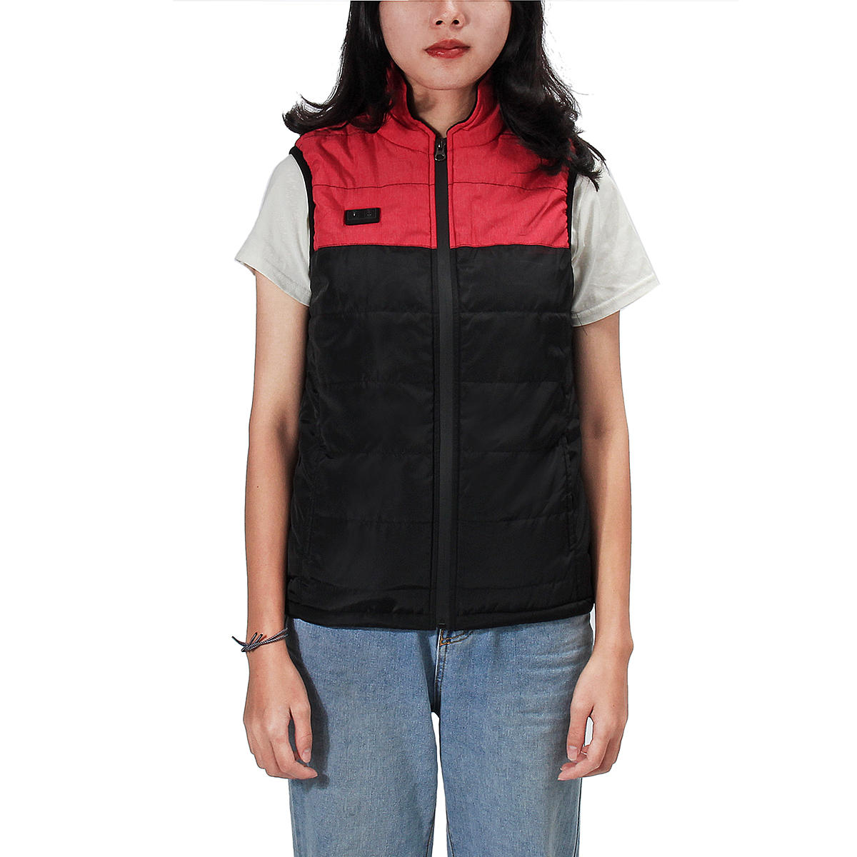 USB Heated Vest 3-Gear Dual Control for Men & Women - Rapid Heating Back & Abdomen Jacket