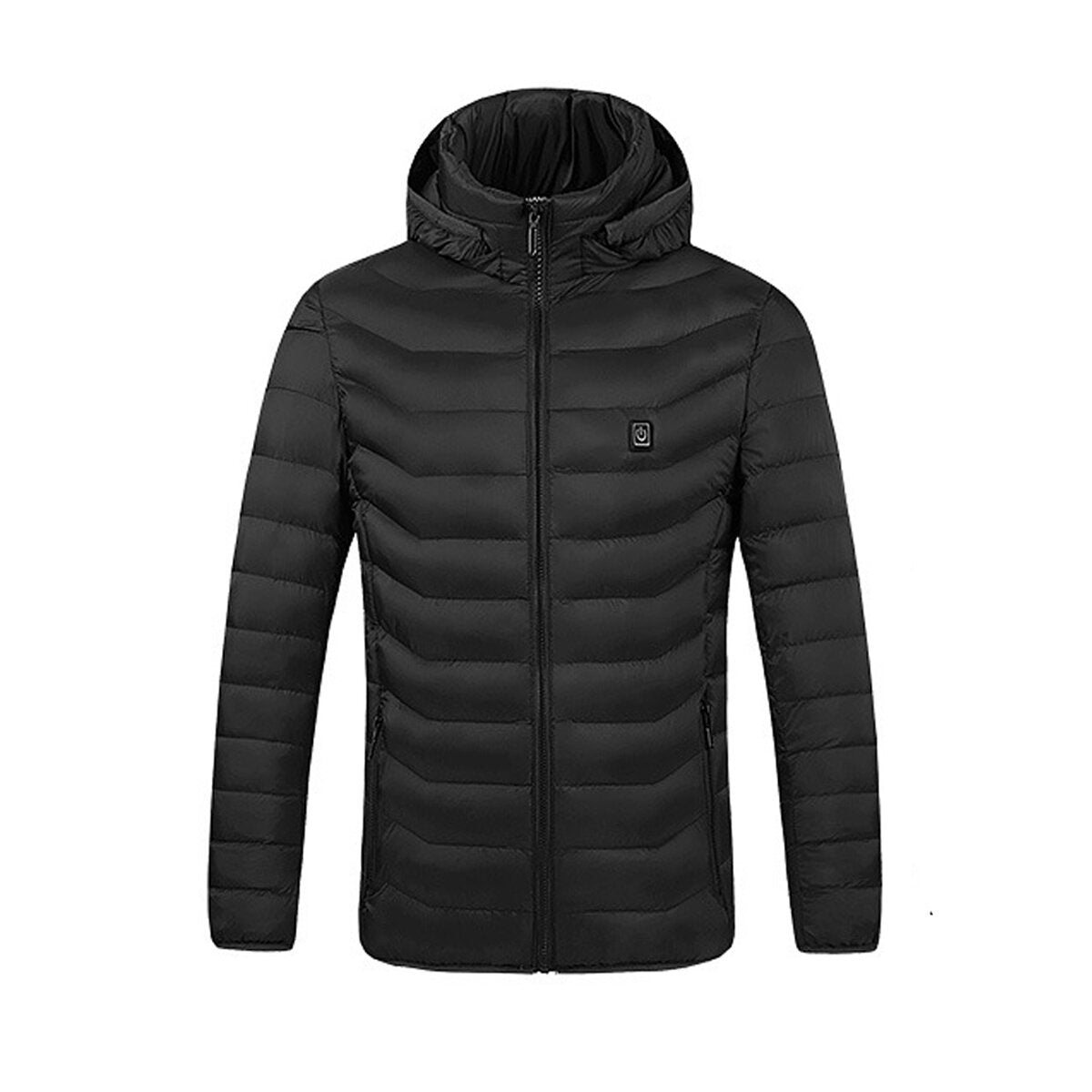 Unisex USB Heated Jacket with 8 Zones - Winter Warm Hooded Coat