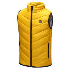 Kids USB Heated Winter Jacket for Skiing, Riding, Motorcycle - Warm Hooded Coat for Back & Cervical Spine