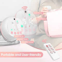 2 Pcs Electric Wearable Breast Pump, USB Rechargeable, Silent & Comfortable Milk Extractor for Easy Breastfeeding