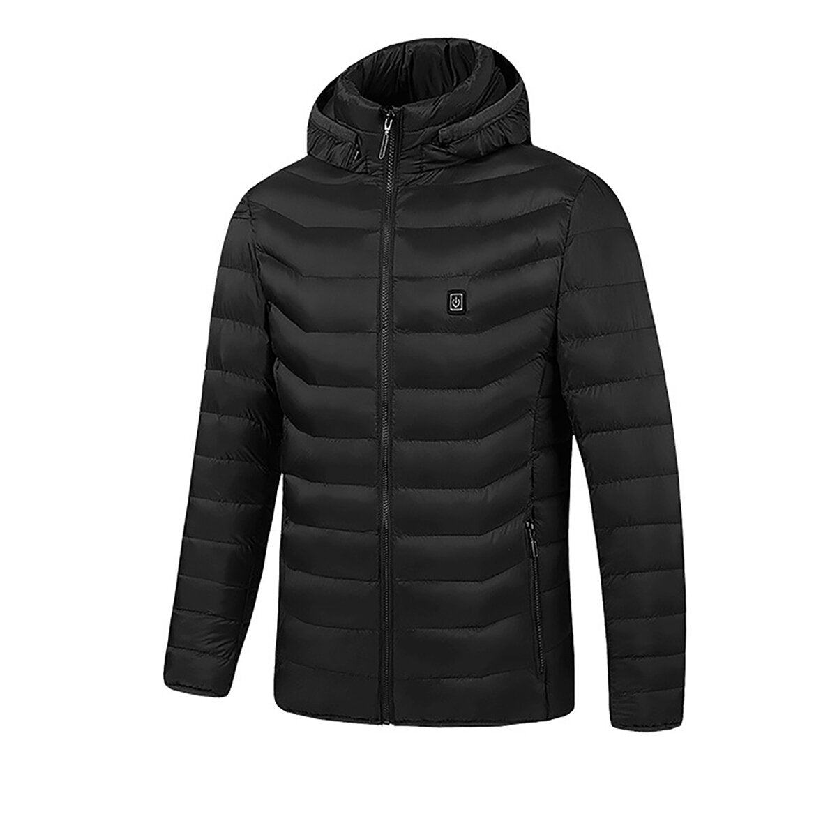 Unisex USB Heated Jacket with 8 Zones - Winter Warm Hooded Coat