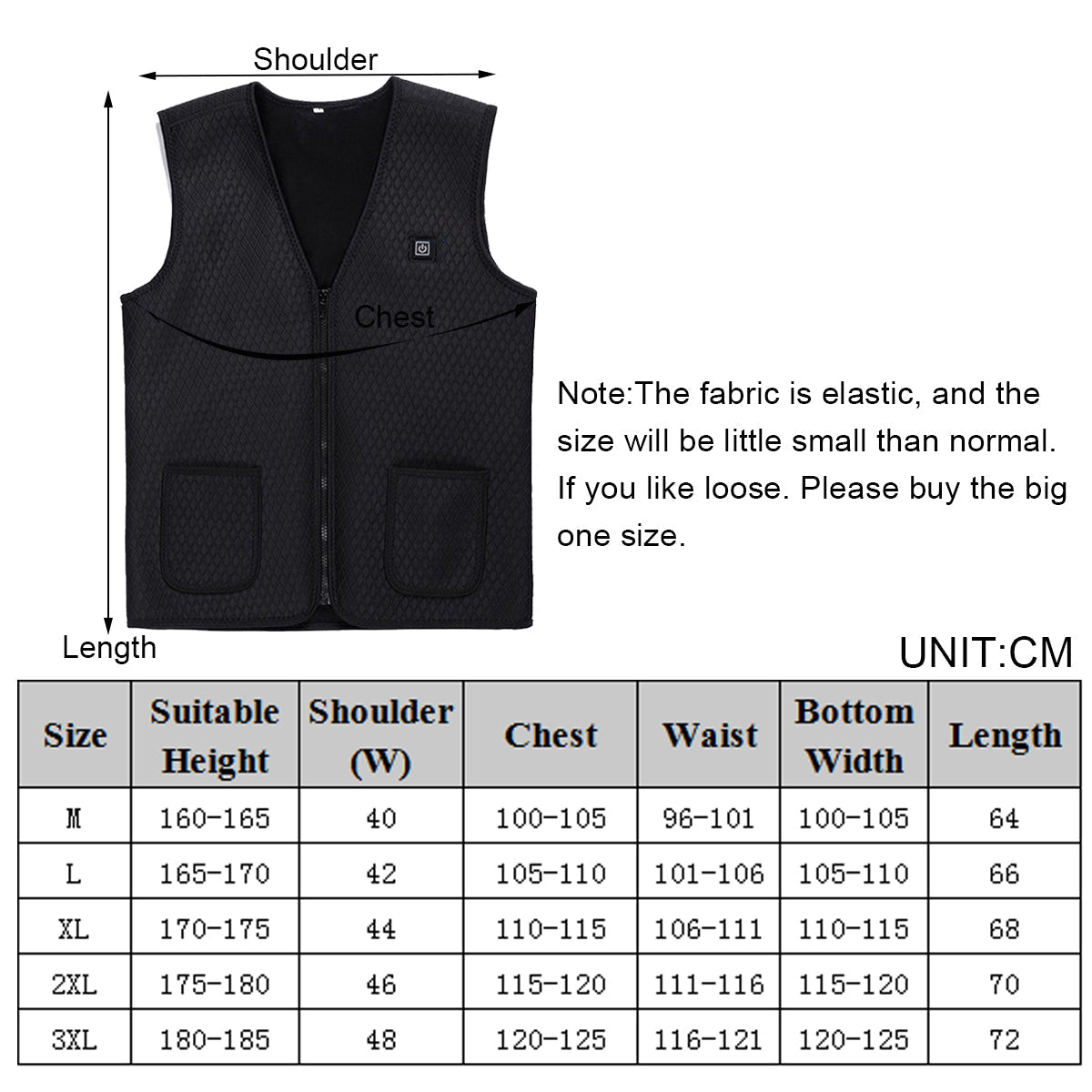 Men's Heated USB Vest - Winter Intelligent Temperature Control Waistcoat