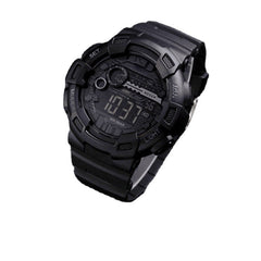 Luminous Week Display Stopwatch Countdown 5ATM Waterproof Dual-time Sport Men Digital Watch