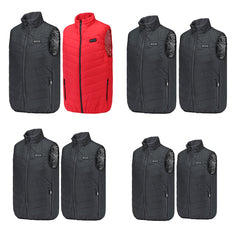 Unisex USB Heated Vest with 11 Zones - Winter Warm Jacket for Skiing