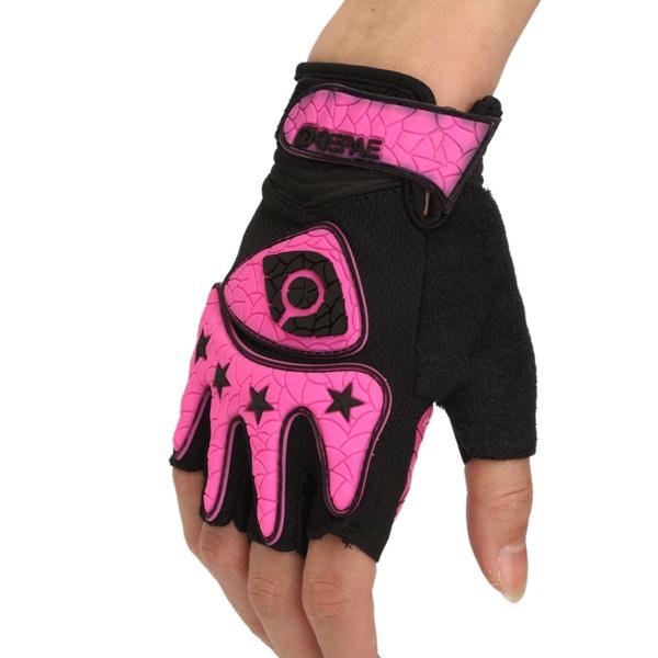 Motorcycle & Bicycle Half Finger Riding Gloves - Breathable & Durable