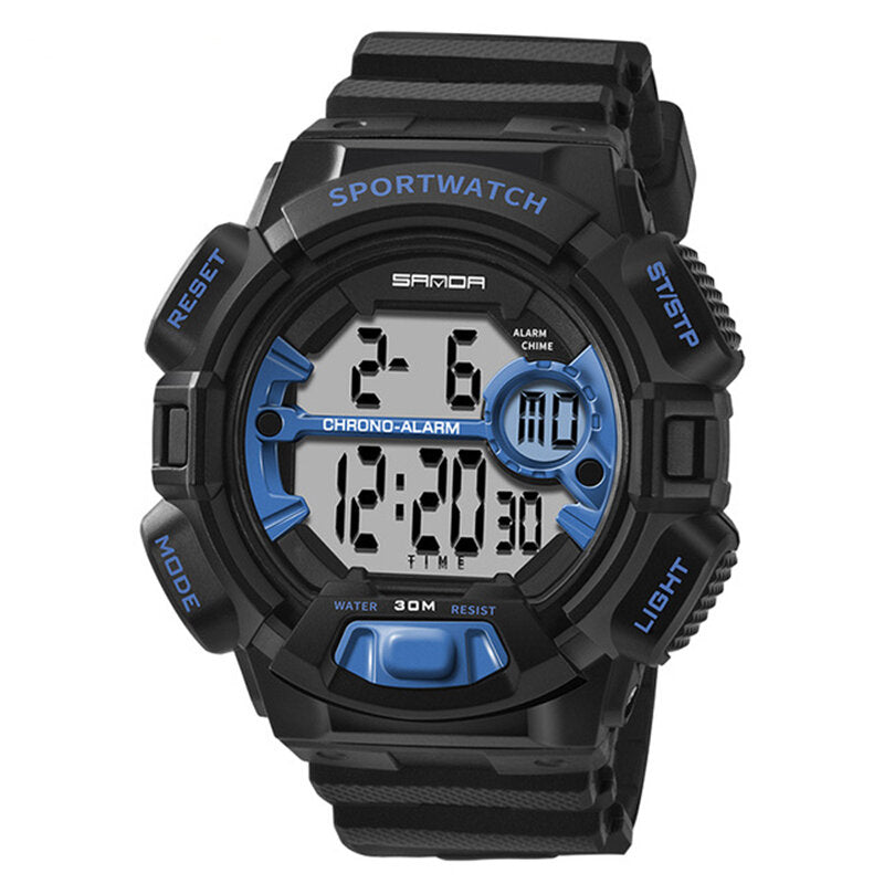 Digital Watch Luminous Display Calendar Alarm Stopwatch Watch Outdoor Sport Watch