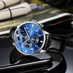 Business Men Full Steel Quartz Wristwatch Waterproof Date Clock Alloy Men Watch