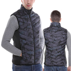 Unisex USB Heated Winter Vest Jacket for Back & Cervical Spine Warmth