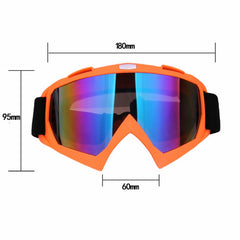 Skiing Goggles Snowboard Ski Eyewear Anti-UV Glasses For Motorcycle Motocross Red Lens