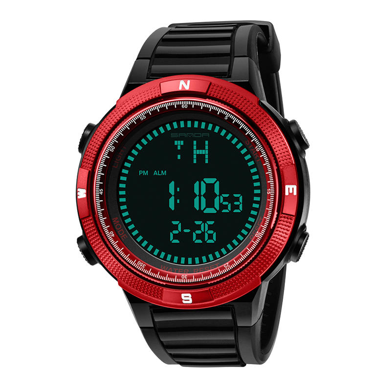 Digital Watch Men Fashion Silicone Strap Calendar Luminous Display Outdoor Sport Watch