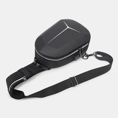 Men's Waterproof USB Charging Crossbody Sling Bag - Large Capacity, Multi-Layered