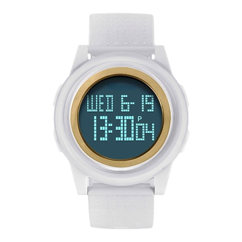 Digital Watch LED Waterproof PU Leather Sports Student Watch