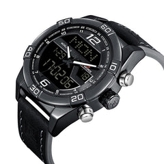 Dual Display Digital Watch Chronograph Men Alarm Sport Wrist Watch