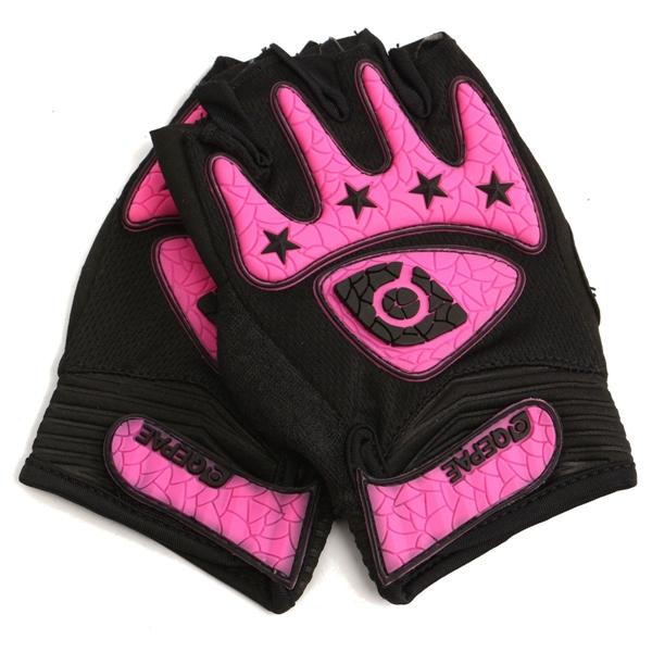 Motorcycle & Bicycle Half Finger Riding Gloves - Breathable & Durable