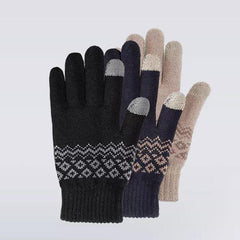 1 Pair Touch Screen Gloves From Winter Warm Velvet Cycling Motorcycle Glove Full Finger Gloves