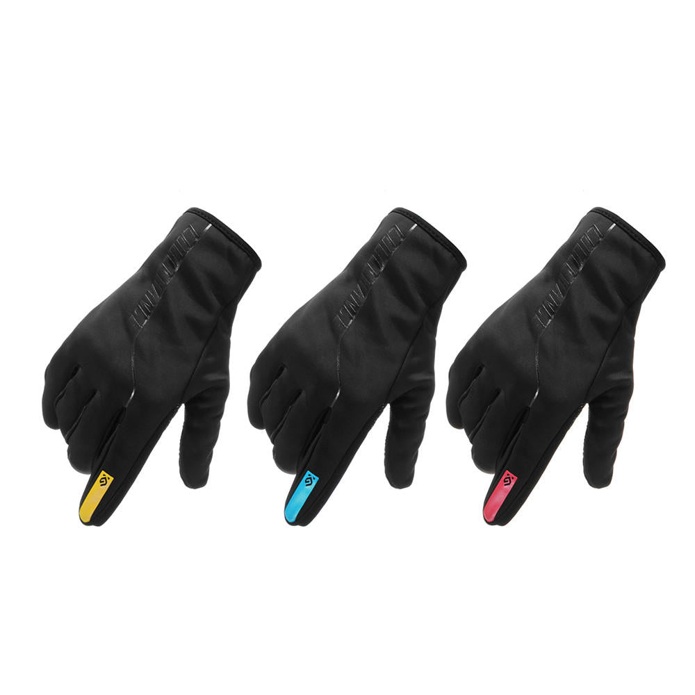 Waterproof Thermal Touchscreen Motorcycle Gloves - Fleece Lined, Full Finger Winter Warmth