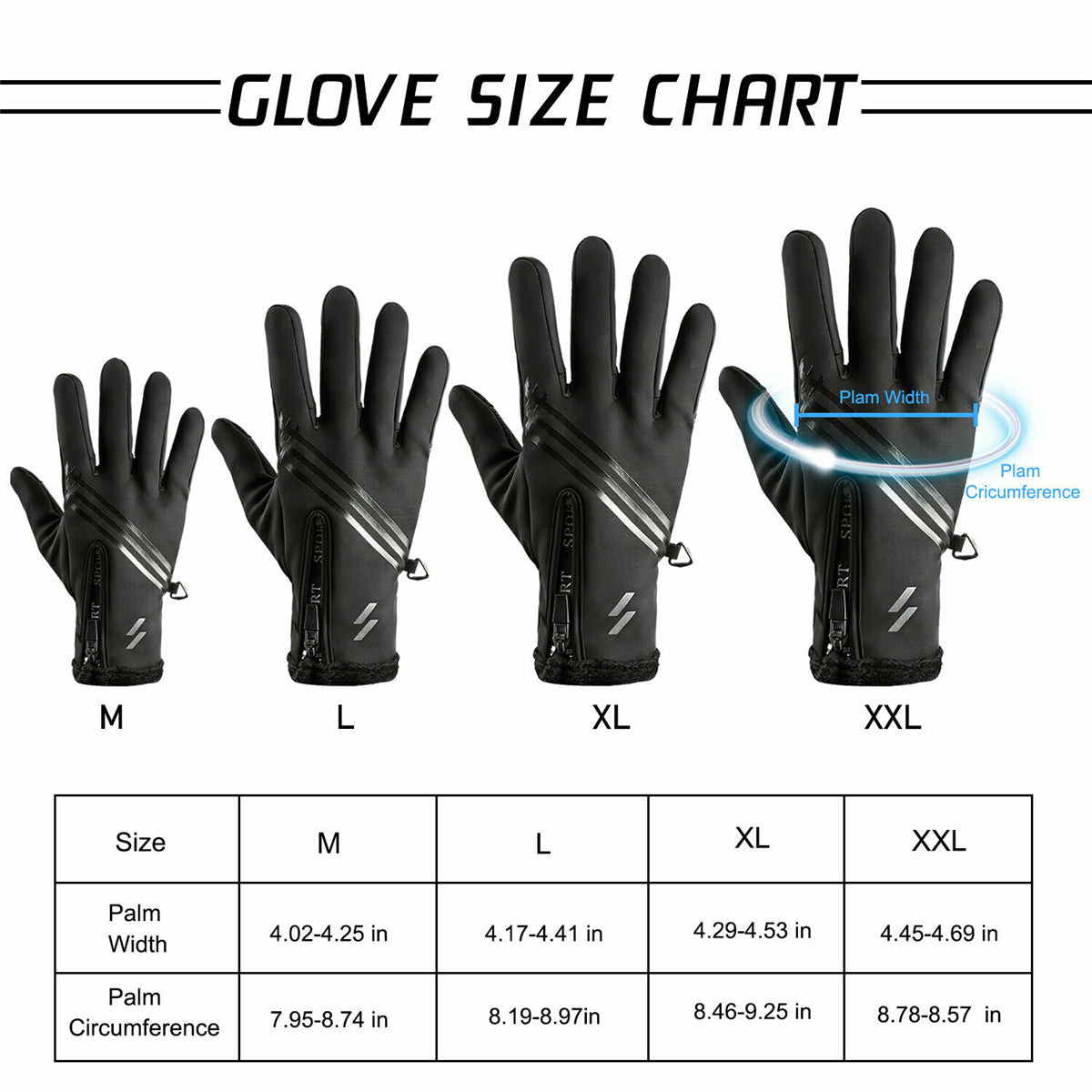 Touchscreen Waterproof Winter Gloves for Driving & Cycling - Anti-Slip, Warm Sports Gear