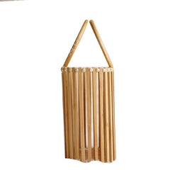 new Women's bamboo handbag Bohemia holiday beach bag Women's hollow woven rattan bag