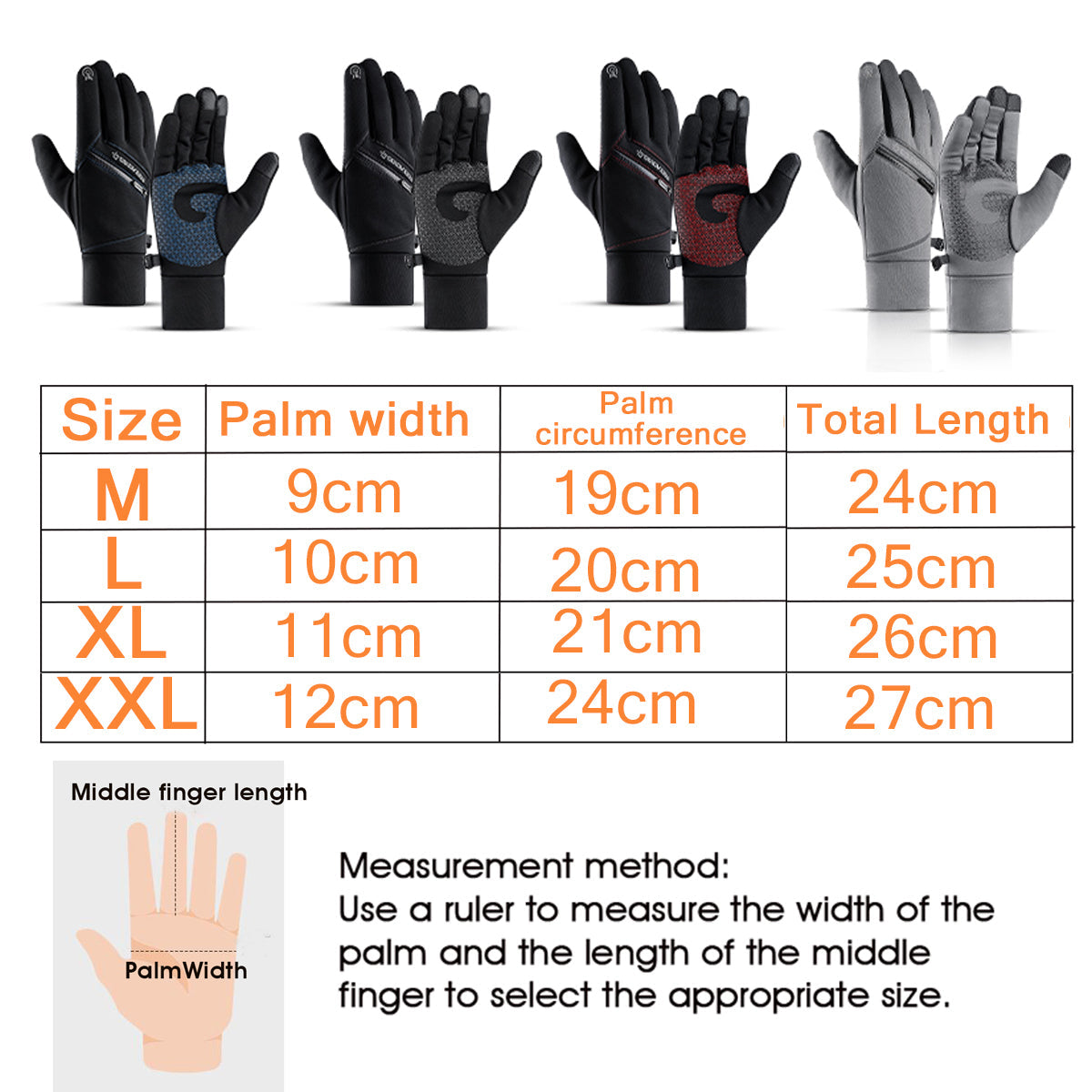 Windproof Thermal Ski Gloves: Touchscreen, Winter Sports, Snowboarding