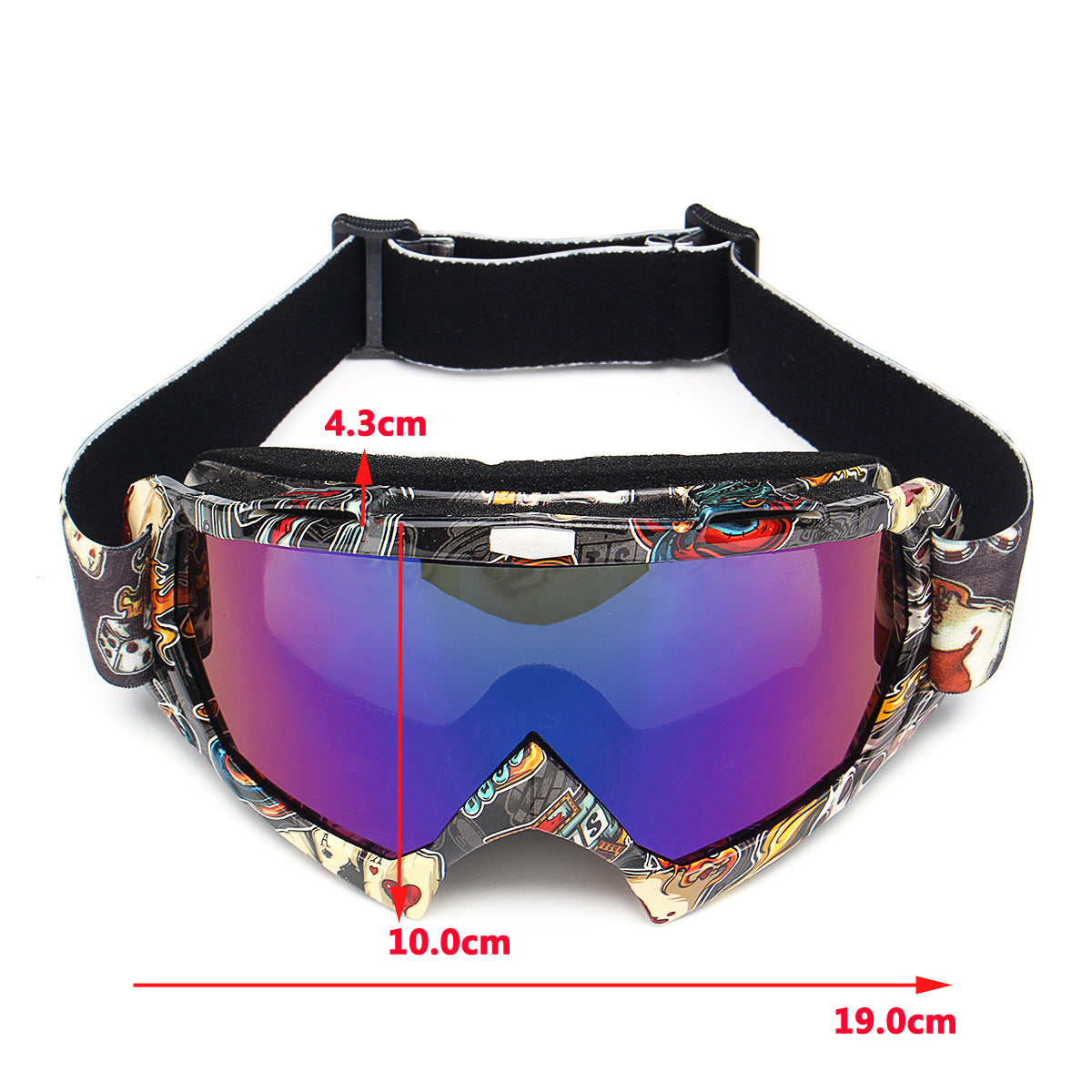 Motorcycle Goggles Windproof Racing Skiing Outdoor Sport Glasses